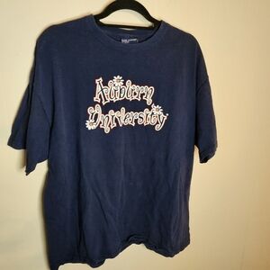 Auburn University MV Sport Navy Flowers Tee